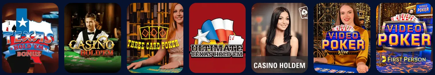 Nika Casino table games including blackjack and roulette